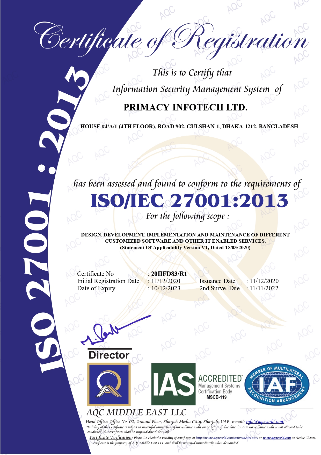 ISO/IEC 27001:2013