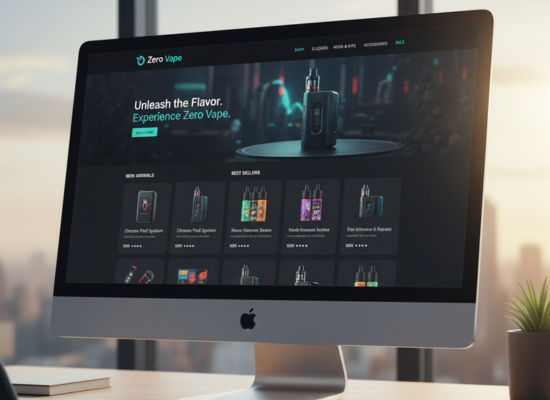 eCommerce Website Development for Zero Vape